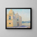 Mission de Carmel - William Posey Silva — ingelijst kunstwerk aan de muur