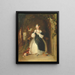 Een jonge vrouw die haar haar vlecht - William Powell Frith — ingelijst kunstwerk aan de muur