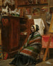 van een model in een drukke studio - William Powell Frith — weergave van het kunstwerk