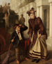 De passerende vuilnisophaler - William Powell Frith — weergave van het kunstwerk