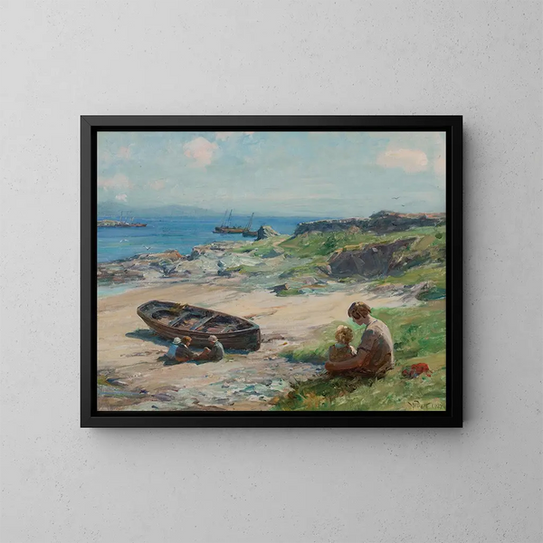Baie de Portrigh, Carradale - William Pratt — ingelijst kunstwerk aan de muur