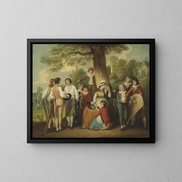 Eerlijke scholieren - William Redmore Bigg — ingelijst kunstwerk aan de muur