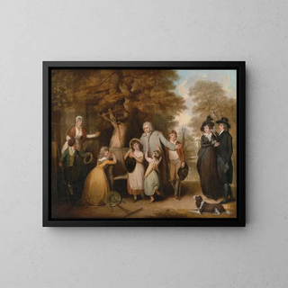 William Redmore Bigg - The Benevolent Heir Or The Tenant Restored To His Family.webp