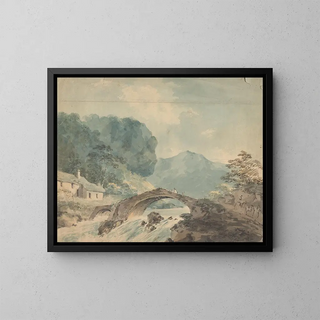 William Sawrey Gilpin - Bridge Crossing River.webp