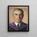 Frederick S. Jones B. A. 1884 Doyen van Yale College 1909 - William Sergeant Kendall — ingelijst kunstwerk aan de muur
