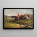 Above a Stream - William Shayer — framed artwork on a wall