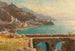 Uitzicht op de Amalfikust, Italië - William Stanley Haseltine — weergave van het kunstwerk