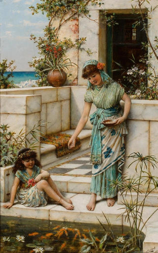 William Stephen Coleman - Feeding the goldfish.webp