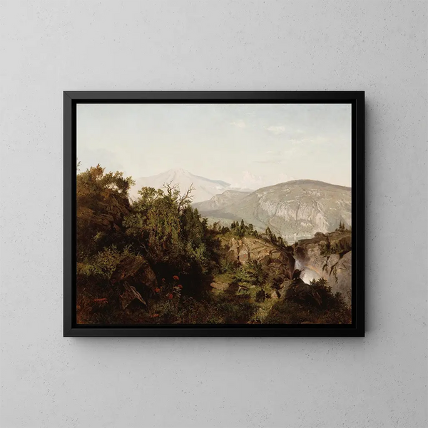 in de Adirondack-bergen - William Trost Richards — ingelijst kunstwerk aan de muur