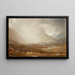 Storm passing Skye Island Scotland - William Trost Richards — framed artwork on a wall