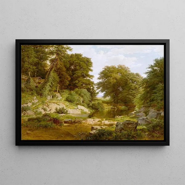 William Trost Richards - Woodland Brook.webp