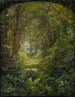 Boslandschap met open plek - William Trost Richards — weergave van het kunstwerk