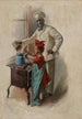 The Cooking Lesson - William Vincent Cahill — artwork view