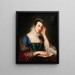 Portret van een jonge vrouw - William Watson — ingelijst kunstwerk aan de muur