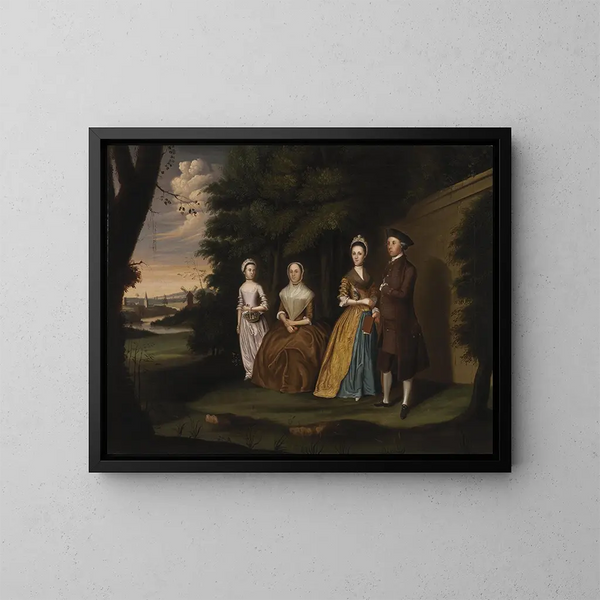 La famille Wiley - William Williams — ingelijst kunstwerk aan de muur