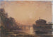 van het kasteel Saint-Ange in Rome bij zonsondergang - William Wyld — weergave van het kunstwerk