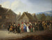 Joodse huwelijksschilderij - Wincenty Smokowski — weergave van het kunstwerk