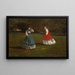 Een partijtje croquet - Winslow Homer — ingelijst kunstwerk aan de muur