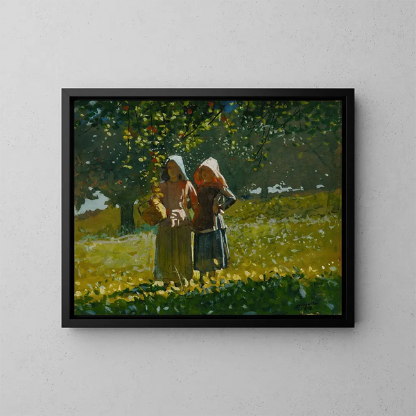 De appelpluk - Winslow Homer — ingelijst kunstwerk aan de muur