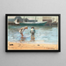 Jongens die in het water spelen - Winslow Homer — ingelijst kunstwerk aan de muur