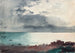 Storm op de kust van Maine - Winslow Homer — weergave van het kunstwerk