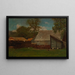 Boerderijplein met eenden en kippen - Winslow Homer — ingelijst kunstwerk aan de muur