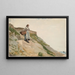 Meisje met een mand - Winslow Homer — ingelijst kunstwerk aan de muur