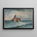 Ramener les filets - Winslow Homer — ingelijst kunstwerk aan de muur