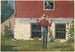 In de tuin Boerenhuisje - Winslow Homer — weergave van het kunstwerk