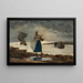 Binnen in de bar - Winslow Homer — ingelijst kunstwerk aan de muur