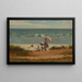 On the Beach at Marshfield - Winslow Homer — framed artwork on a wall