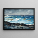 Rivage en surfen in Nassau - Winslow Homer — ingelijst kunstwerk aan de muur