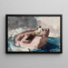 Le Gulf Stream - Winslow Homer — ingelijst kunstwerk aan de muur