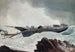 La Goélette naufragée - Winslow Homer — weergave van het kunstwerk