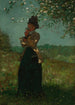 De gele jas - Winslow Homer — weergave van het kunstwerk