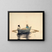 Twee meisjes in een boot - Winslow Homer — ingelijst kunstwerk aan de muur