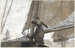 Jonge vrouw in jachting - Winslow Homer — weergave van het kunstwerk