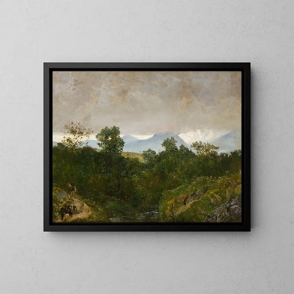 Landschap van Podhale - Wojciech Gerson — ingelijst kunstwerk aan de muur