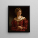 Portrait of a Kraków citizen woman in 17th-century costume - Wojciech Gerson — framed artwork on a wall