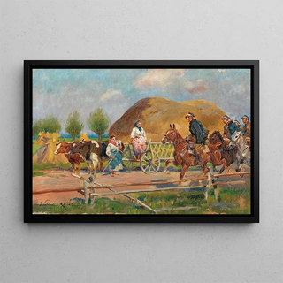 Wojciech Kossak - Encounter on the Village Road.webp
