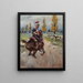 Cavalier léger en reconnaissance - Wojciech Kossak — framed artwork on a wall