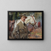 Zelfportret met een paard - Wojciech Kossak — ingelijst kunstwerk aan de muur