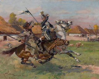 Wojciech Kossak - Uhlan fighting a Cossack.webp