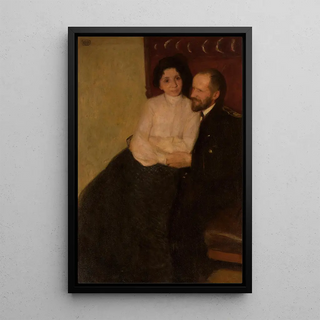 Wojciech Weiss - Portrait of artists sister and her husband.webp