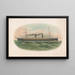 Postschip van Saint Louis op zee - Woodward Tiernan Printing Co — ingelijst kunstwerk aan de muur