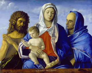 Workshop of Giovanni Bellini - Madonna and Child with Saints John the Baptist and Elizabeth.webp
