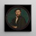 Portrait of a man, Sir Ralph Sadler - Workshop of Hans Holbein the Younger — framed artwork on a wall