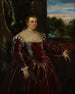 Portret van Dogaressa Morosina Morosini - Atelier van Jacopo Tintoretto — weergave van het kunstwerk