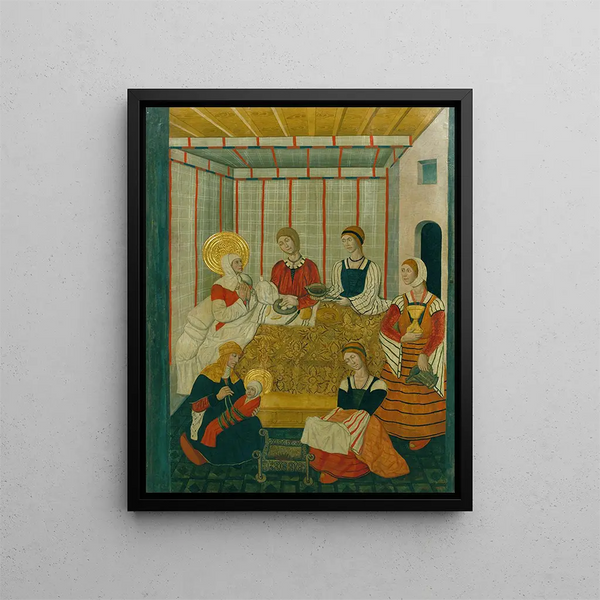 Workshop of Pedro Garca de Benabarre - Birth of the Virgin.webp