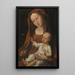 Het Maagdenbeeld met Lelie - Atelier van Rogier van der Weyden — ingelijst kunstwerk aan de muur